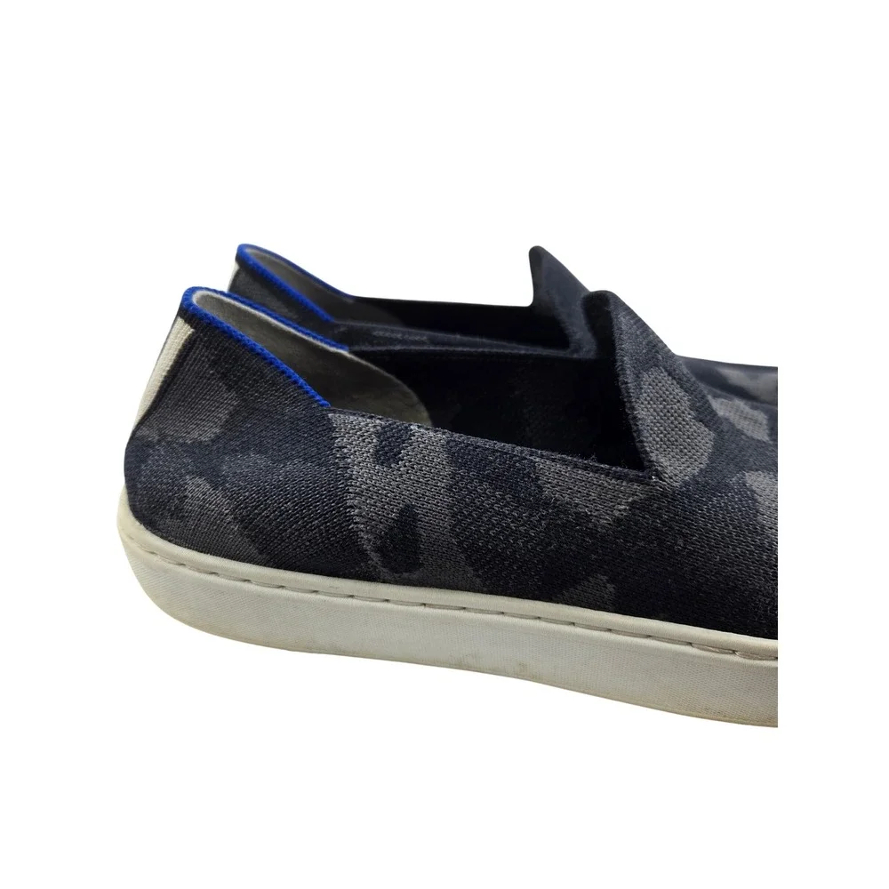 Rothy's The Sneaker Grey Camo Slip On Knit Shoes Womens 9.5 Washable Sustainable